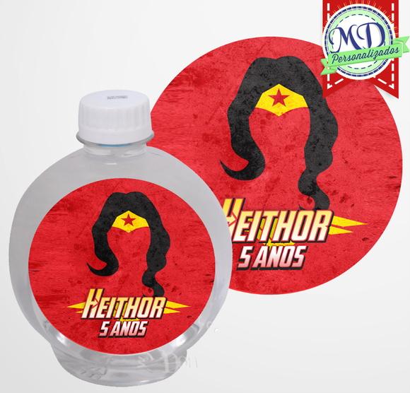 Adesivo Água Ouro Fino Mulher Maravilha