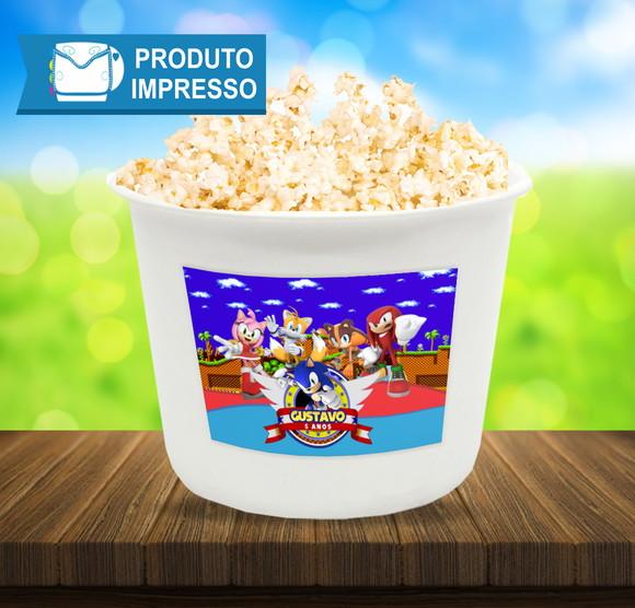 Adesivo Balde de Pipoca Sonic