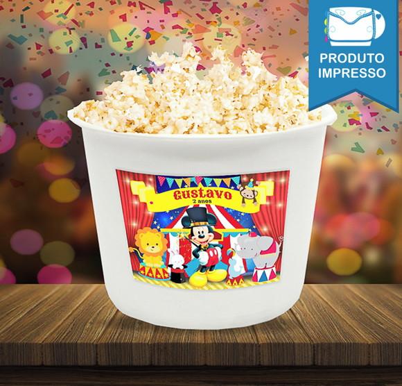 Adesivo Balde de Pipoca Mickey Circo