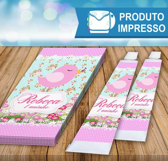 Adesivo Bisnaga Brigadeiro Passarinhos