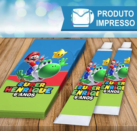 Adesivo Bisnaga Brigadeiro Super Mário