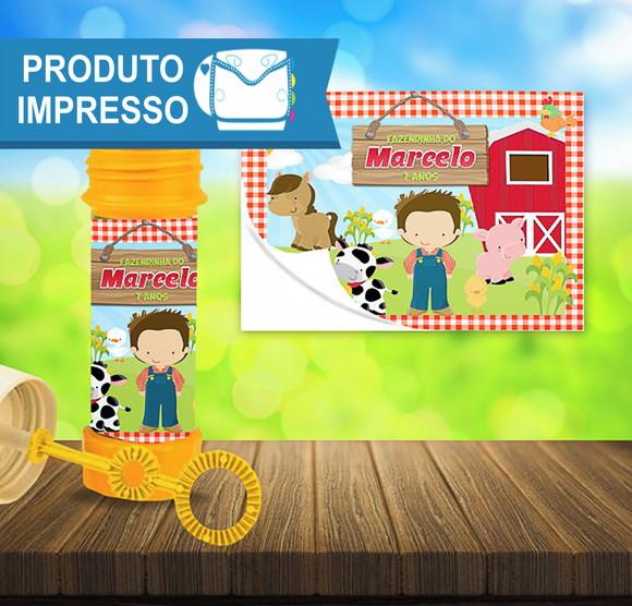 Adesivo Bolha de Sabão Fazendinha