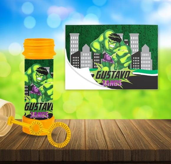 Adesivo Bolha de Sabão Hulk