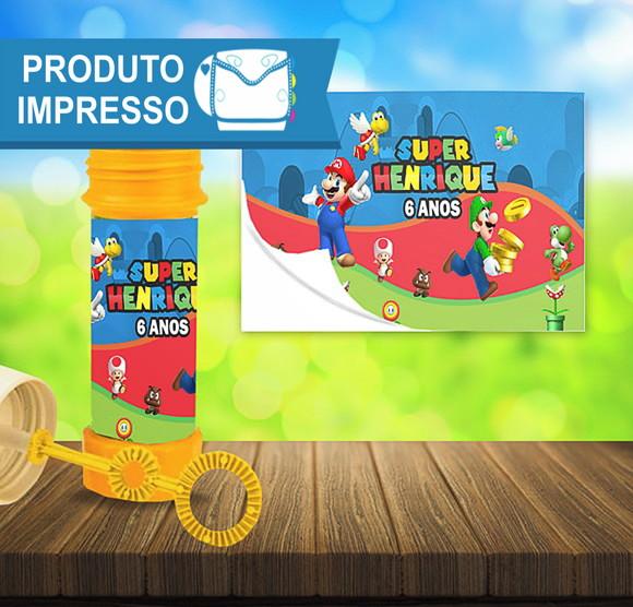 Adesivo Bolha de Sabão Super Mário