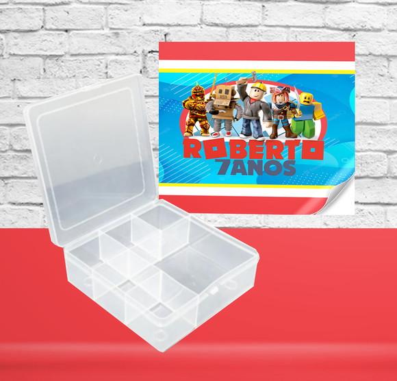 Adesivo Caixa Organizadora 6cx Roblox