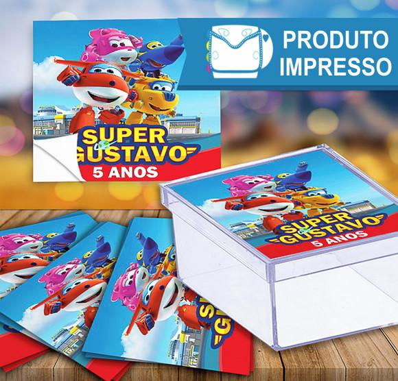 Adesivo Caixinha Acrílica Super Wings