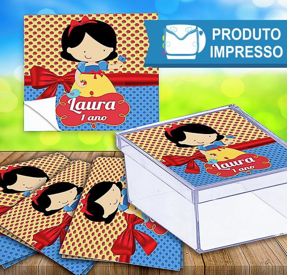 Adesivo Caixinha Branca de Neve