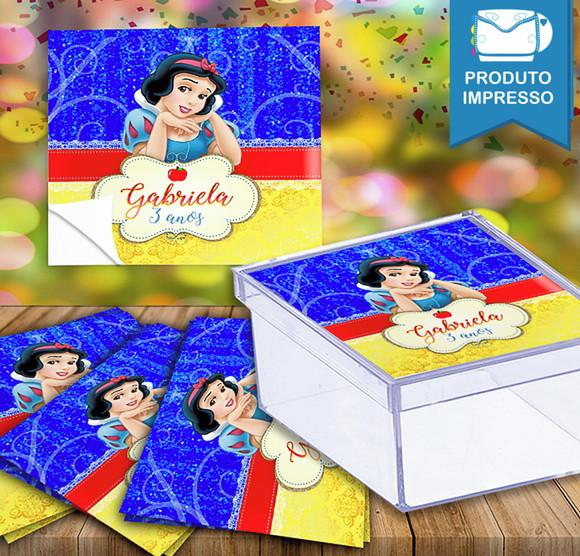 Adesivo Caixinha Branca de Neve