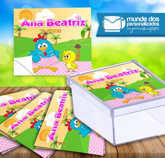 Adesivo Caixinha Galinha Pintadinha