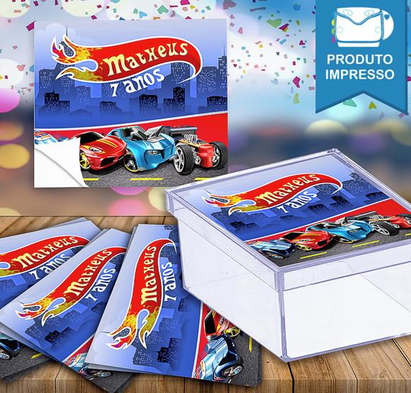 Adesivo Caixinha Hot Wheels