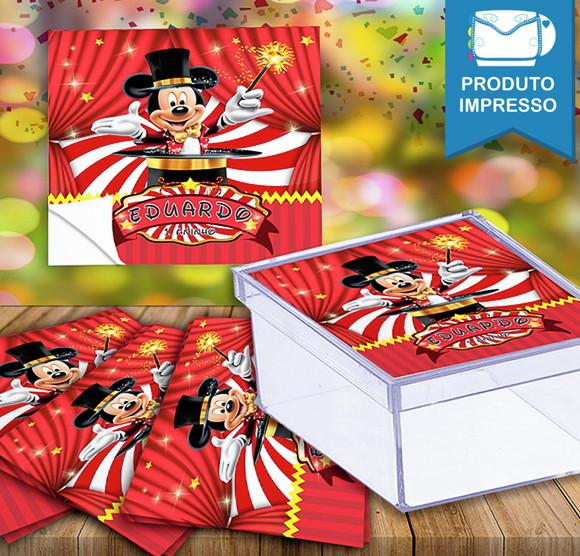 Adesivo Caixinha Mickey Circo