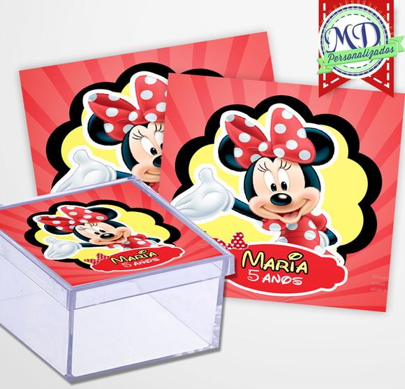 Adesivo Caixinha Minnie