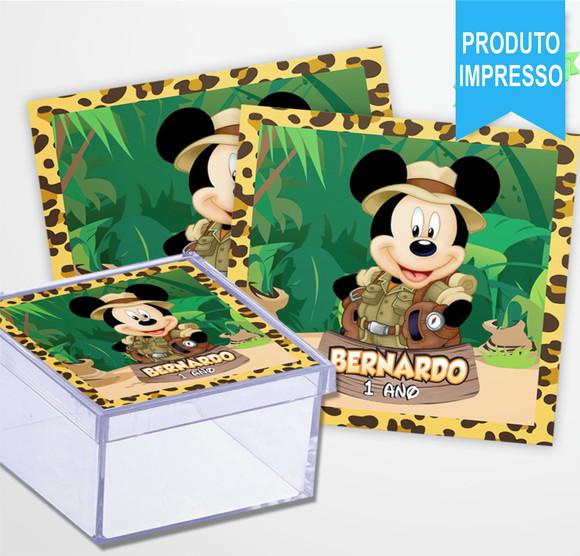 Adesivo Caixinha Mickey Safari
