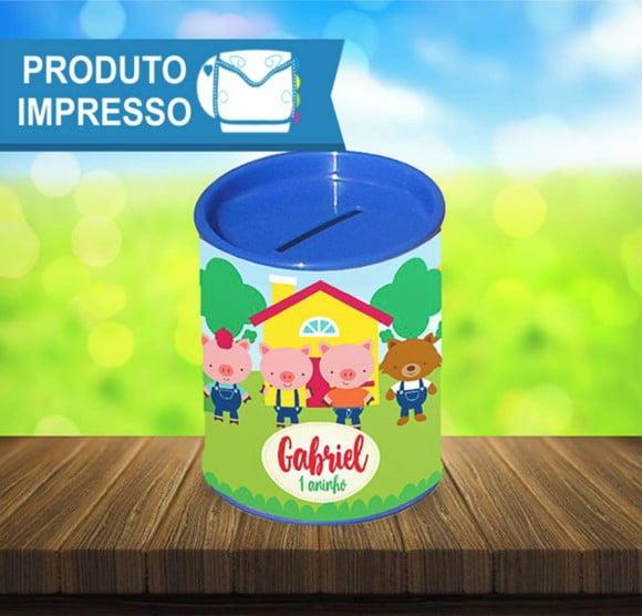Adesivo Cofre os Tres Porquinhos