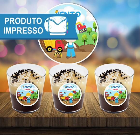 Adesivo Copinho de Brigadeiro Construção