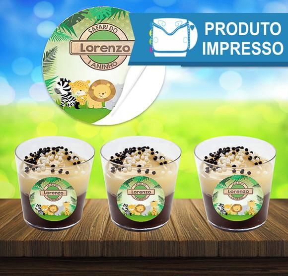 Adesivo Copinho de Brigadeiro Animais do Safari
