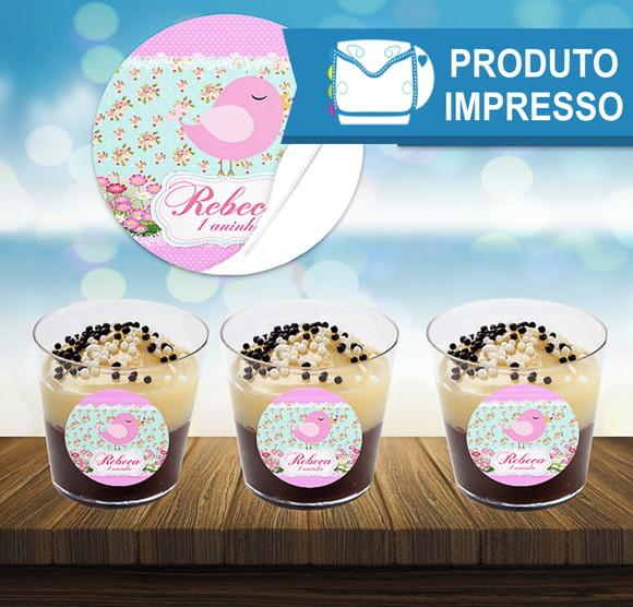 Adesivo Copinho de Brigadeiro Passarinhos