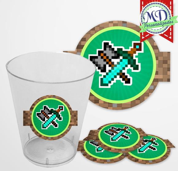 Adesivo Copinho Minecraft