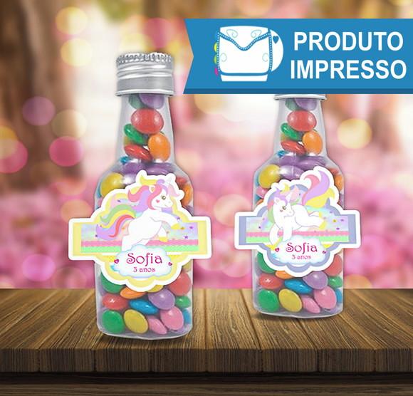 Adesivo Garrafinha Unicornio