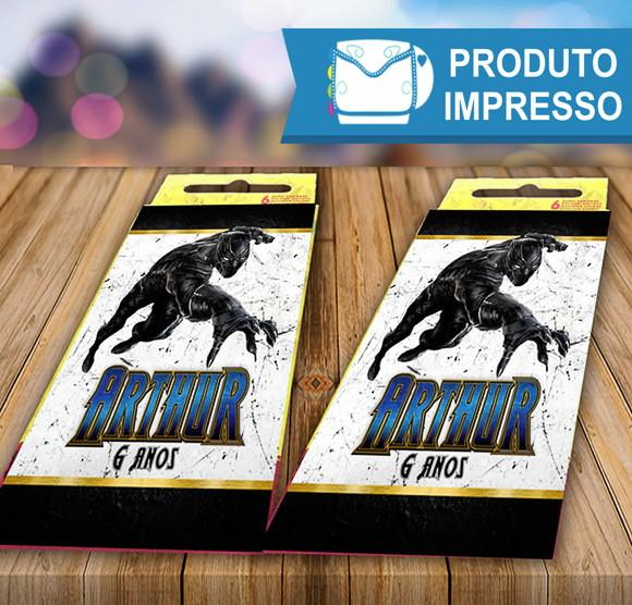 Adesivo Giz de Cera Pantera Negra