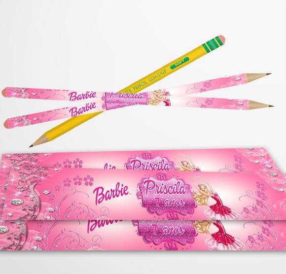 Adesivo Lápis Barbie