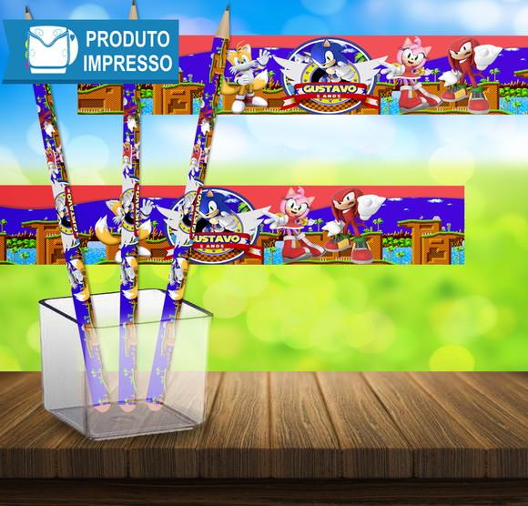 Adesivo Lápis Sonic