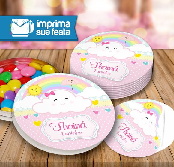 Adesivo Latinha Chuva de amor