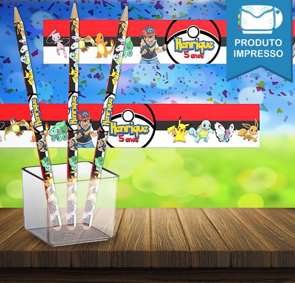 Adesivo Lápis Pokémon