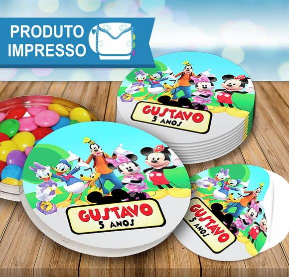 Adesivo Latinha Turma do Mickey