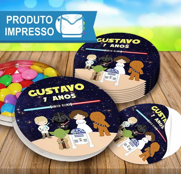Adesivo Latinha Star Wars