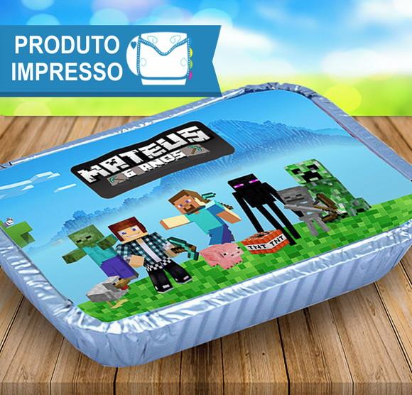 Adesivo Marmitinha Minecraft