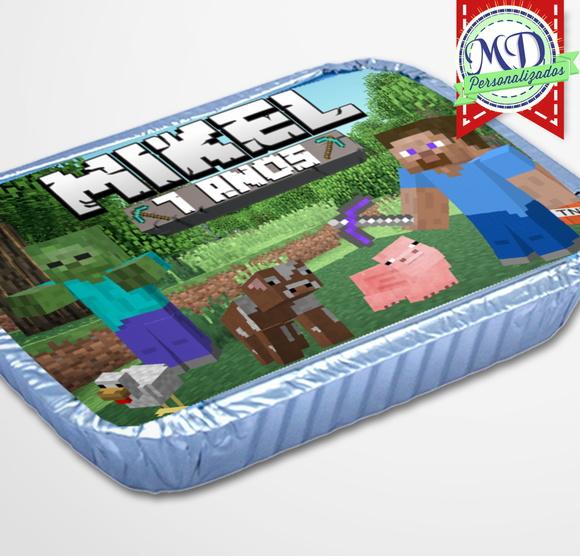 Adesivo Marmitinha Minecraft
