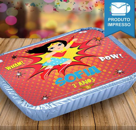 Adesivo Marmitinha Mulher Maravilha