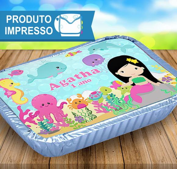 Adesivo Marmitinha Sereia Cute