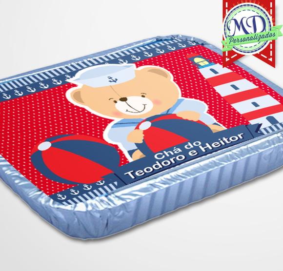 Adesivo Marmitinha Urso Marinheiro