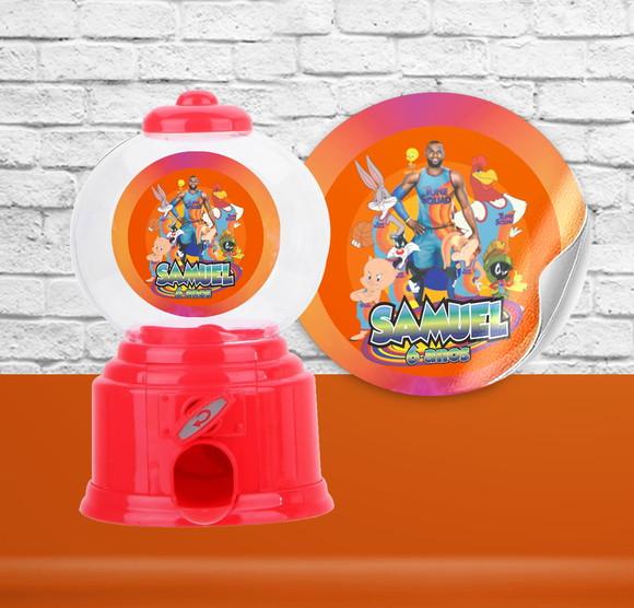Adesivo Mini Baleiro Candy SPACE JAM