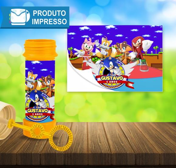 Adesivo para Bolha de Sabão da Sonic