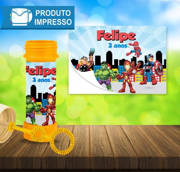 Adesivo para Bolha de Sabão dos Vingadores Cute