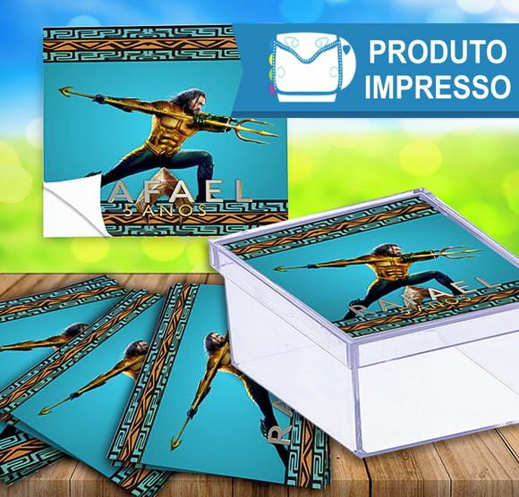 Adesivo para Caixinha Aquaman