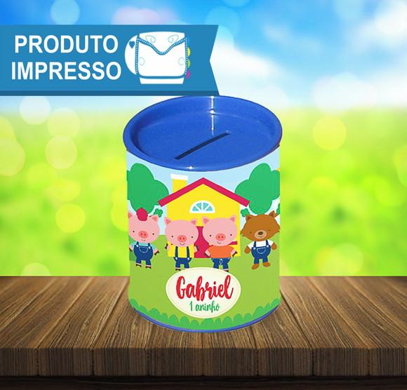 Adesivo para Cofre Os Tres Porquinhos
