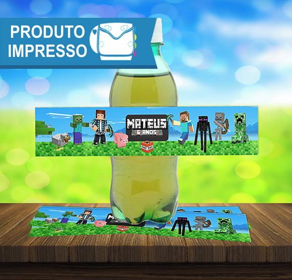 Adesivo para Guarana Minecraft