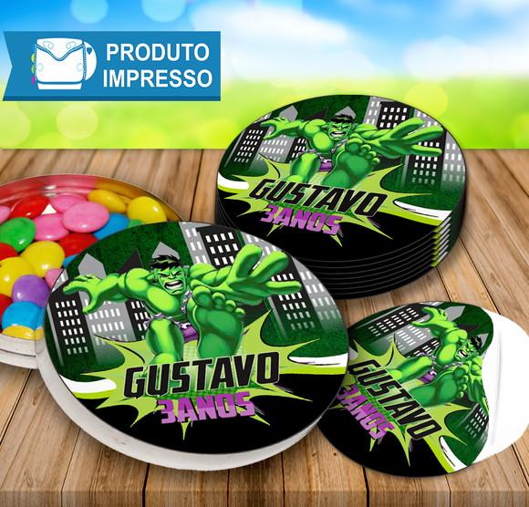 Adesivo para latinha Hulk