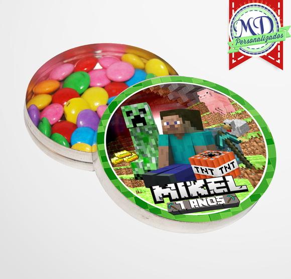 Adesivo para Latinha Minecraft