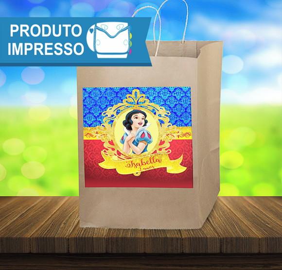 Adesivo para Sacola Branca de Neve