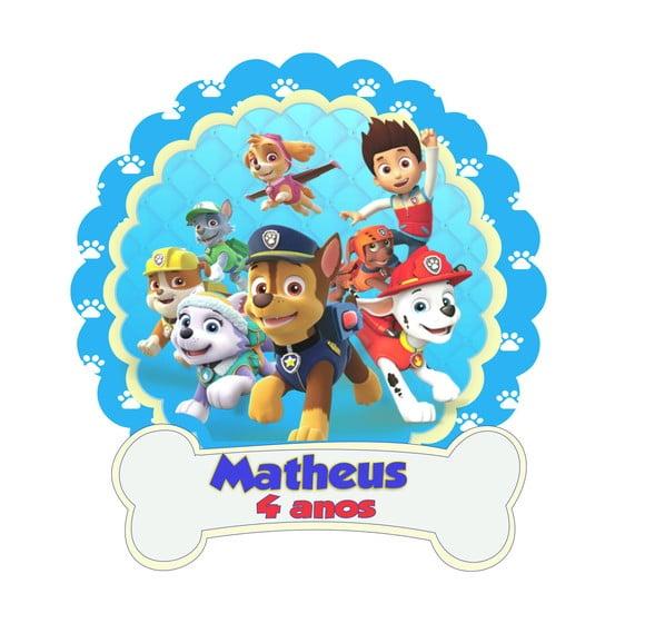 Adesivo para Sacola Patrulha Canina 02