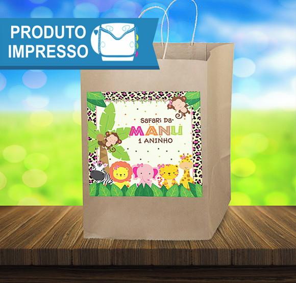Adesivo para Sacola Safari Menina