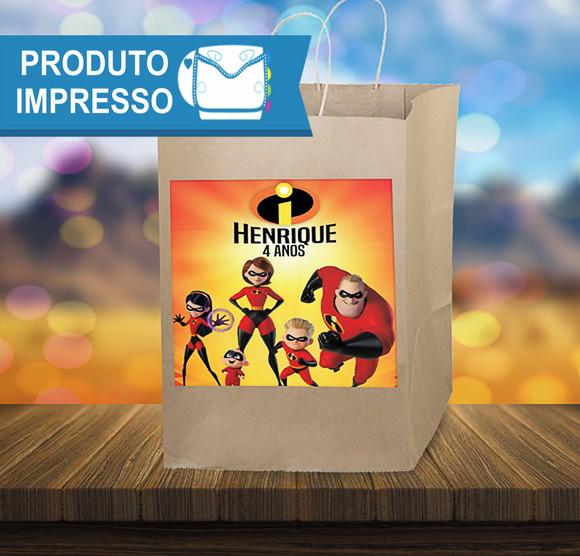 Adesivo para Sacola Os Incríveis