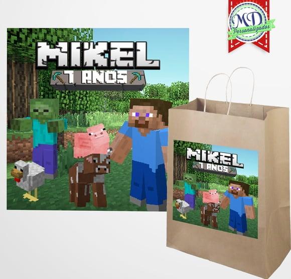 Adesivo para Sacolinha Minecraft