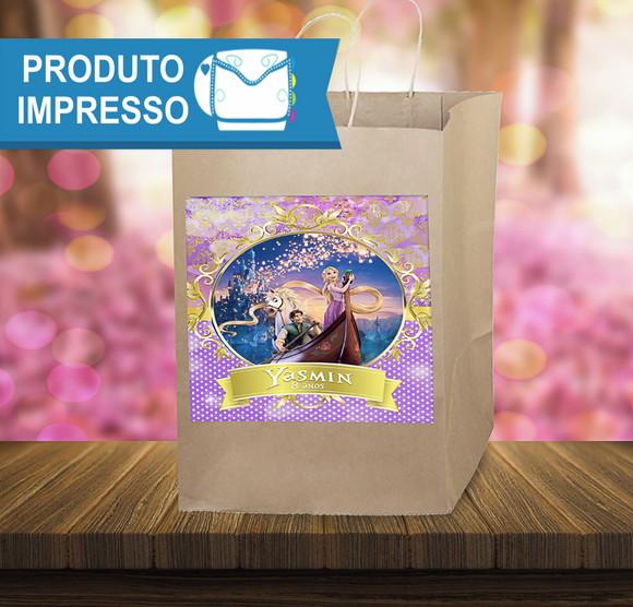 Adesivo para Sacolinha Enrolados Rapuzel