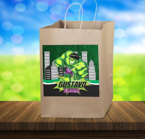 Adesivo para Sacolinha Hulk